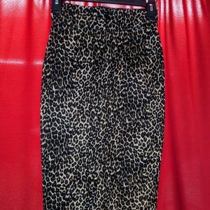 PINUP COUTURE Leopard Pencil Skirt- XS